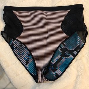 Lululemon reversible high-waisted bikini bottoms